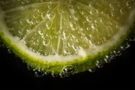 Limette im Glas